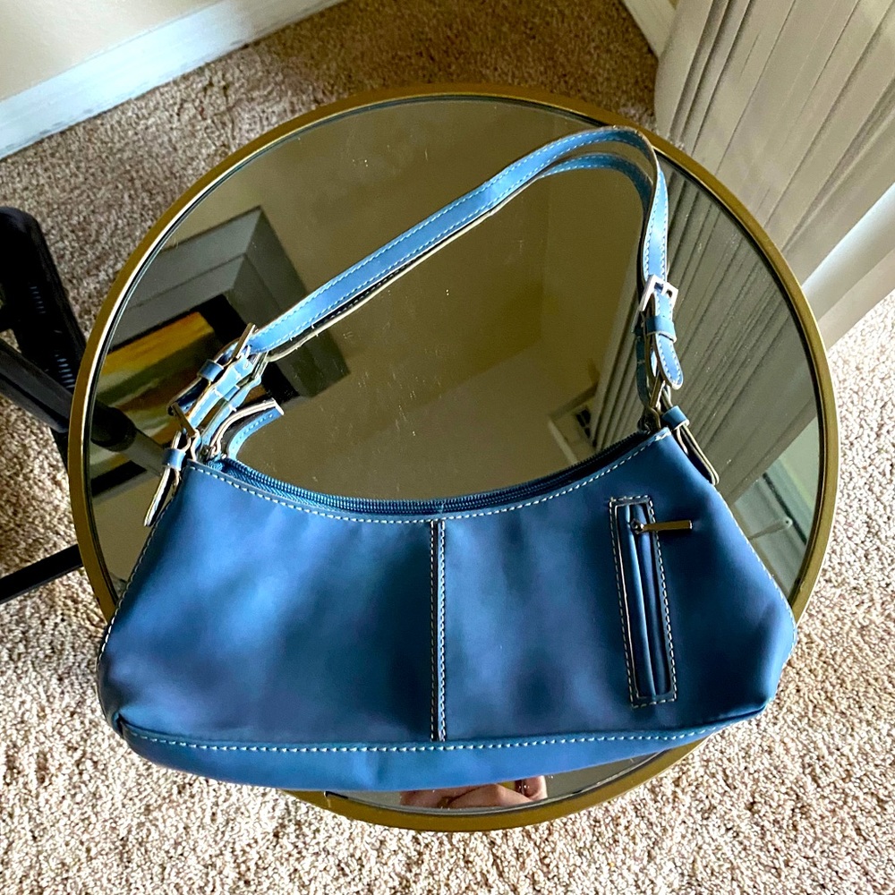 Nine West Blue Purse - Picture 1 of 4